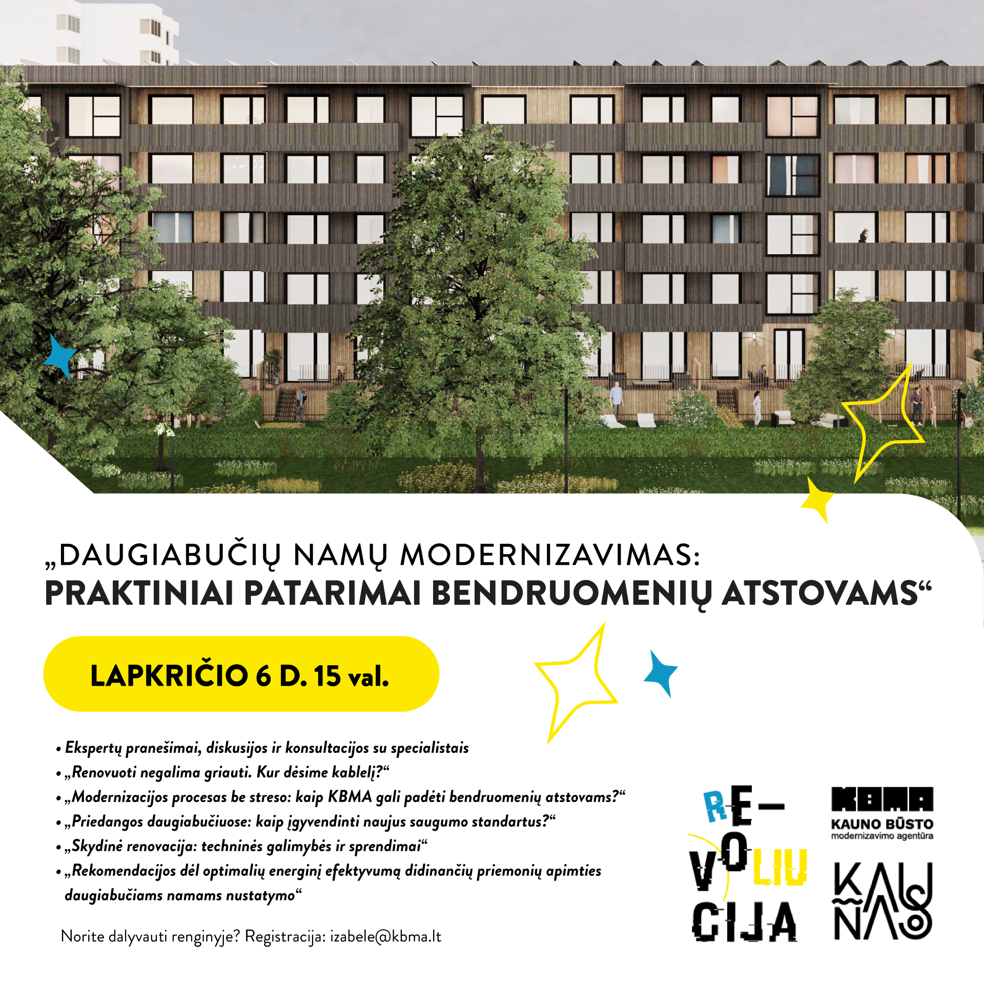 Seminaras apie daugiabučių modernizavimą: registruokitės jau dabar